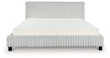 Zuraleus White Queen Upholstered Bed by Ashley at Eve Furniture