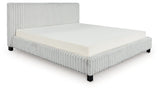 Zuraleus White Queen Upholstered Bed by Ashley at Eve Furniture