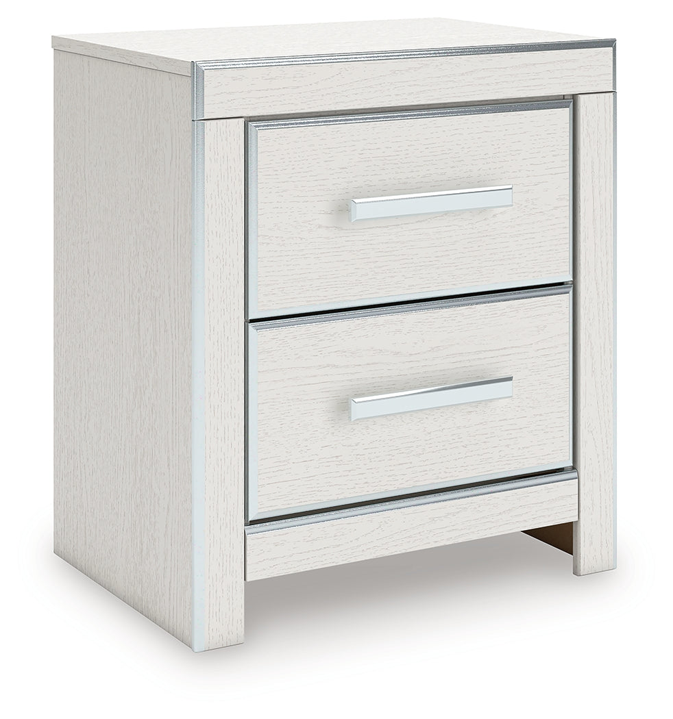 Zuraleus White Nightstand by Ashley at Eve Furniture