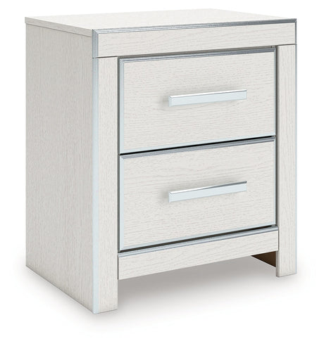 Zuraleus White Nightstand by Ashley at Eve Furniture