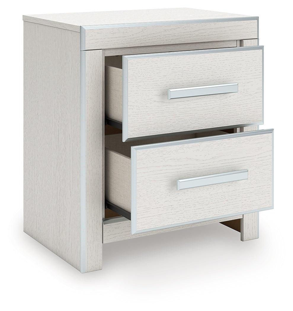 Zuraleus White Nightstand by Ashley at Eve Furniture