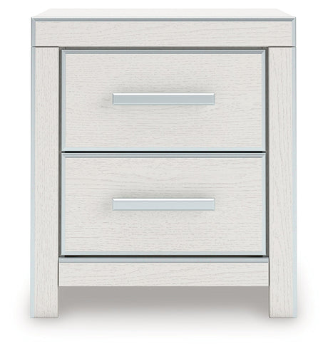 Zuraleus White Nightstand by Ashley at Eve Furniture