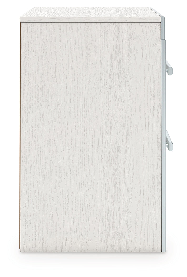 Zuraleus White Nightstand by Ashley at Eve Furniture