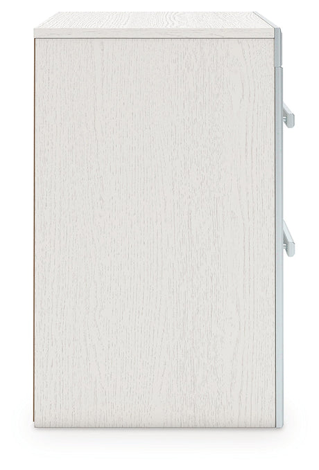 Zuraleus White Nightstand by Ashley at Eve Furniture