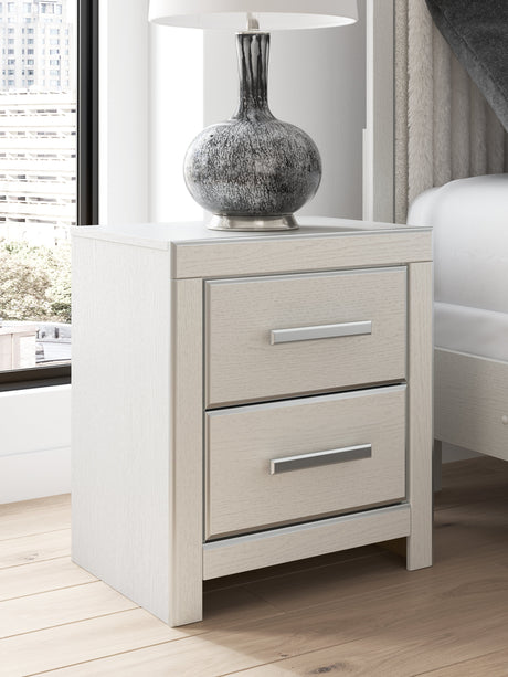 Zuraleus White Nightstand by Ashley at Eve Furniture