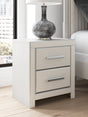 Zuraleus White Nightstand by Ashley at Eve Furniture