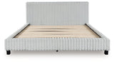 Zuraleus White Queen Upholstered Bed by Ashley at Eve Furniture