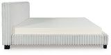 Zuraleus White Queen Upholstered Bed by Ashley at Eve Furniture
