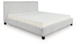 Zuraleus White Queen Upholstered Bed by Ashley at Eve Furniture