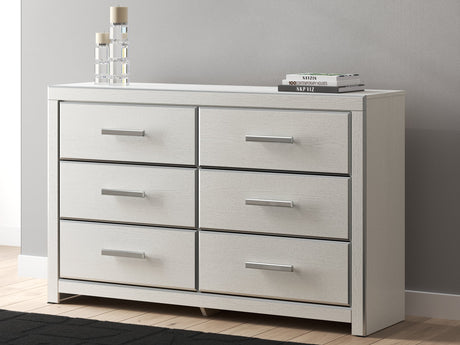 Zuraleus White Six Drawer Dresser by Ashley at Eve Furniture