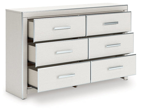 Zuraleus White Six Drawer Dresser by Ashley at Eve Furniture