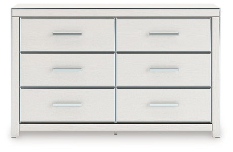 Zuraleus White Six Drawer Dresser by Ashley at Eve Furniture
