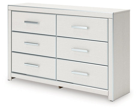Zuraleus White Six Drawer Dresser by Ashley at Eve Furniture