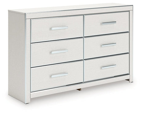 Zuraleus White Six Drawer Dresser by Ashley at Eve Furniture