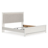 Zuraleus White Upholstered Panel Bedroom Set by Ashley at Eve Furniture