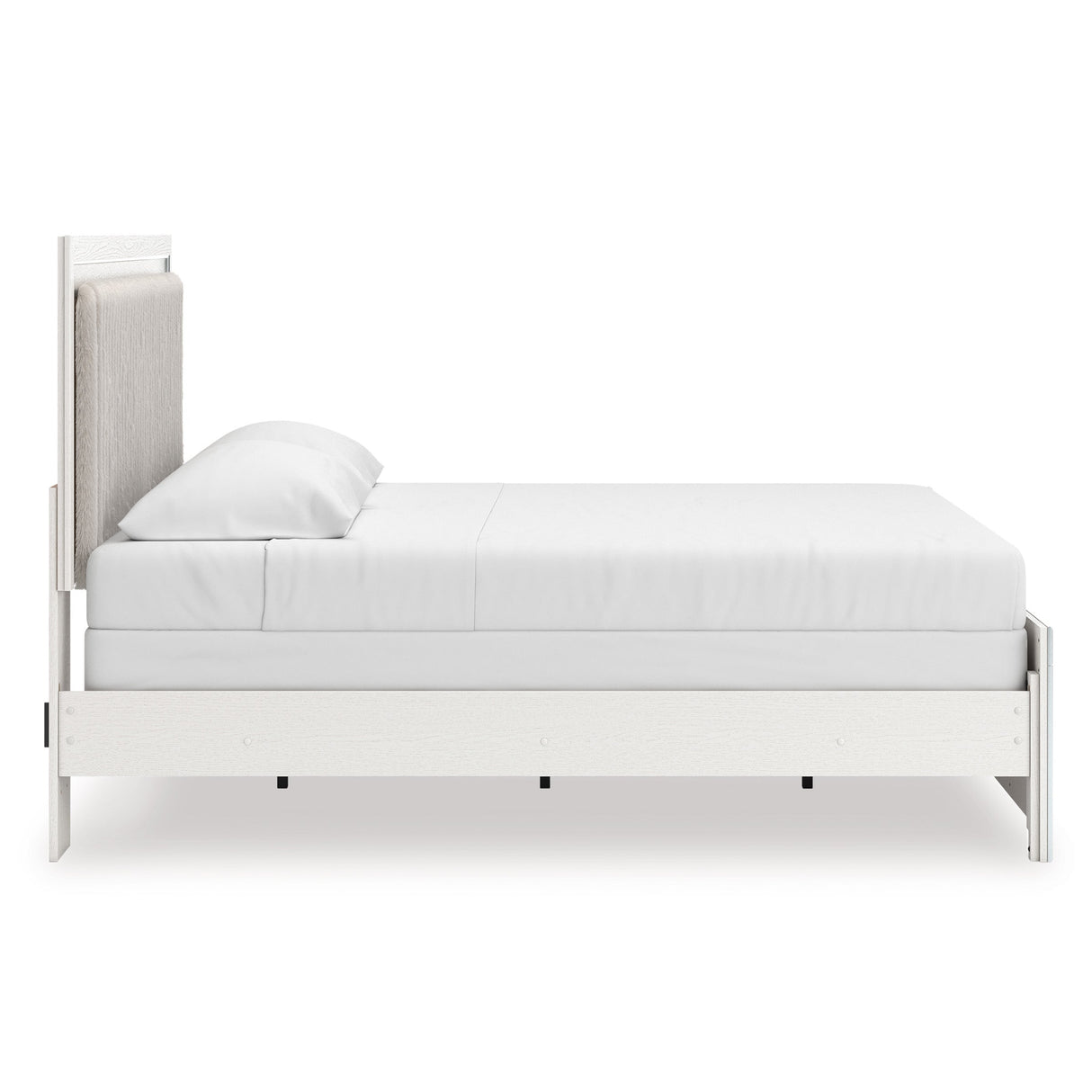 Zuraleus White Upholstered Panel Bedroom Set by Ashley at Eve Furniture