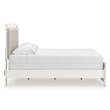 Zuraleus White Upholstered Panel Bedroom Set by Ashley at Eve Furniture