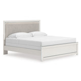 Zuraleus White Upholstered Panel Bedroom Set by Ashley at Eve Furniture