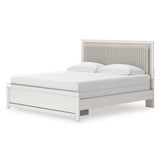Zuraleus White Upholstered Panel Bedroom Set by Ashley at Eve Furniture