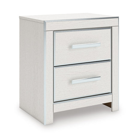Zuraleus White Upholstered Platform Bedroom Set by Ashley at Eve Furniture
