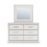 Zuraleus White Upholstered Platform Bedroom Set by Ashley at Eve Furniture