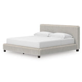Zuraleus White Upholstered Platform Bedroom Set by Ashley at Eve Furniture