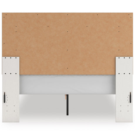Zuraleus White Upholstered Platform Bedroom Set by Ashley at Eve Furniture