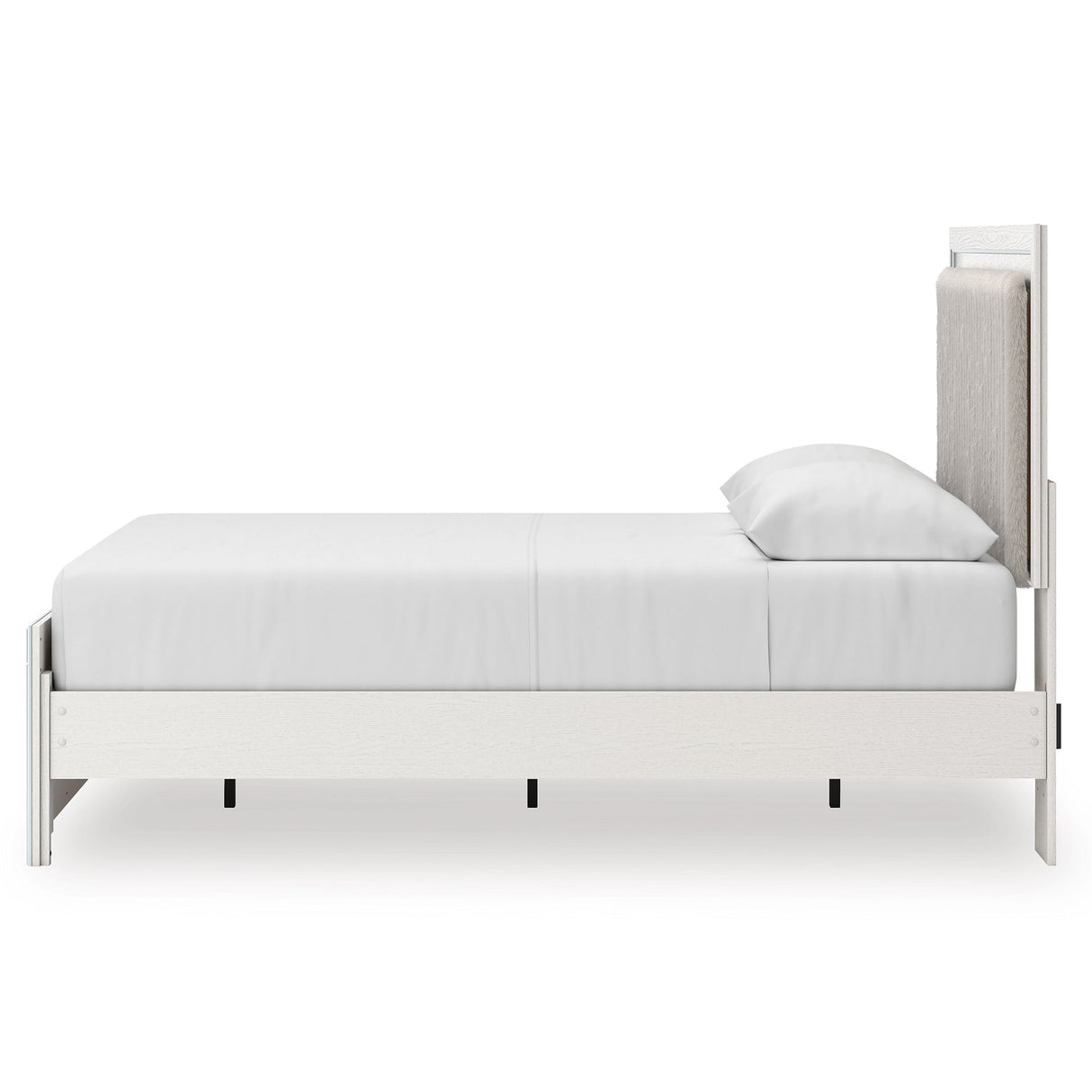 Zuraleus White Upholstered Platform Bedroom Set by Ashley at Eve Furniture