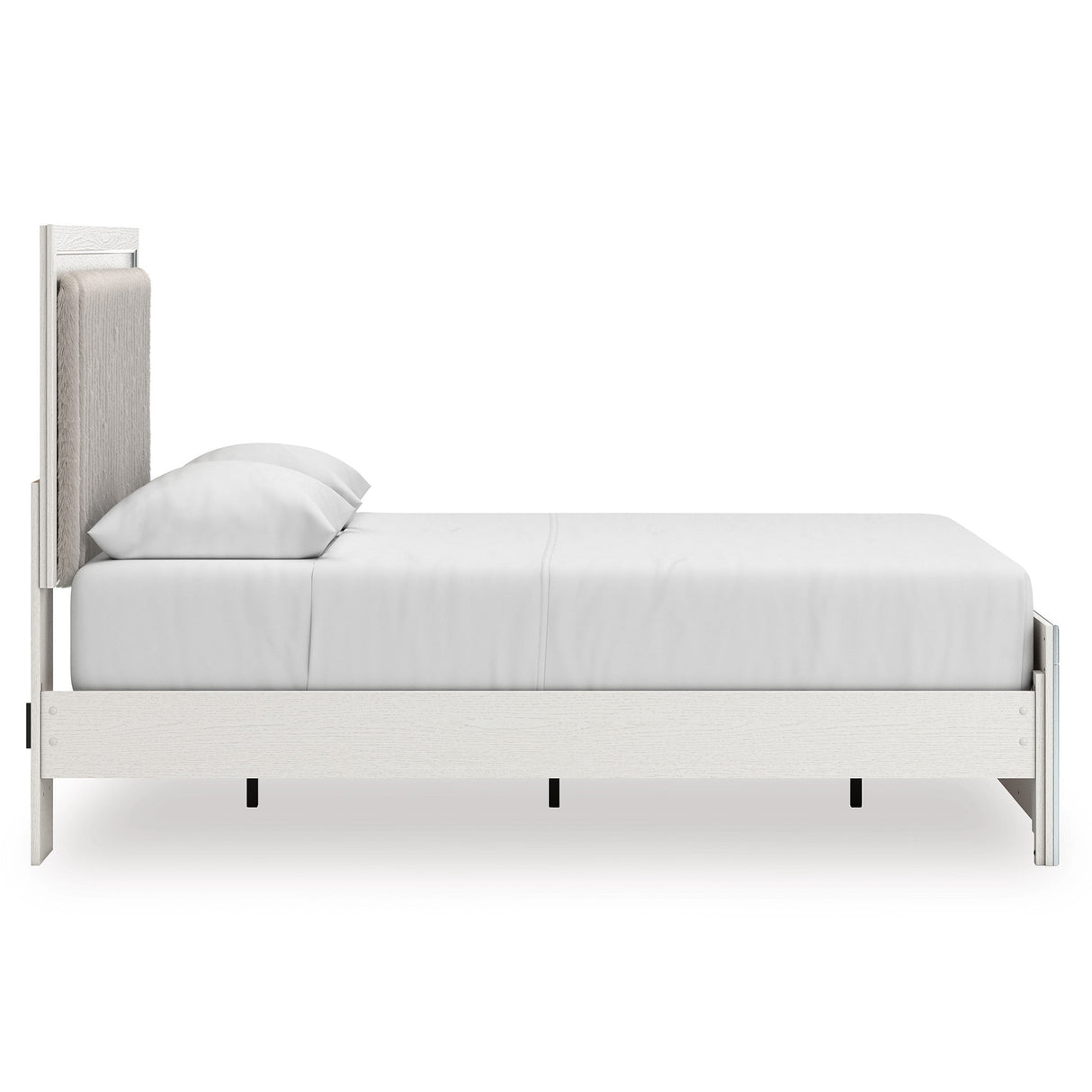 Zuraleus White Upholstered Platform Bedroom Set by Ashley at Eve Furniture