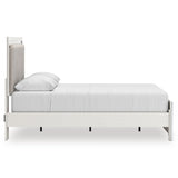 Zuraleus White Upholstered Platform Bedroom Set by Ashley at Eve Furniture
