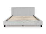 Zuraleus White Upholstered Platform Bedroom Set by Ashley at Eve Furniture