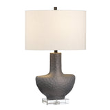Zuri Oyster/Natural Table Lamp by Crestview at Eve Furniture