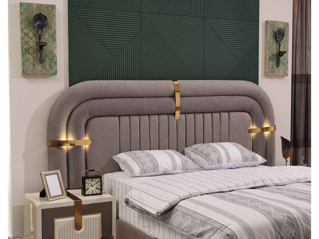 Zurich Bed Frame With Headboard by Furnia at Eve Furniture
