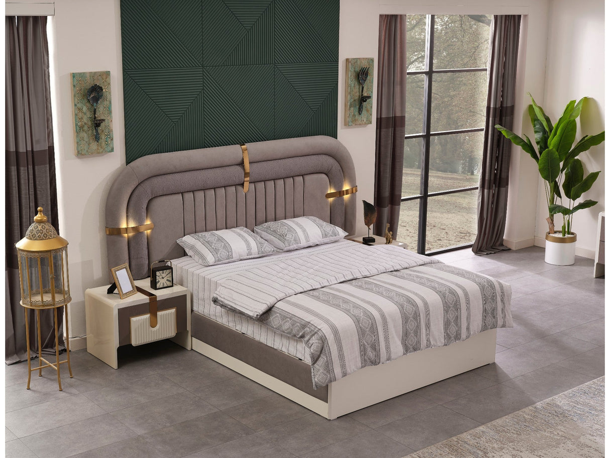Zurich Bed Frame With Headboard by Furnia at Eve Furniture