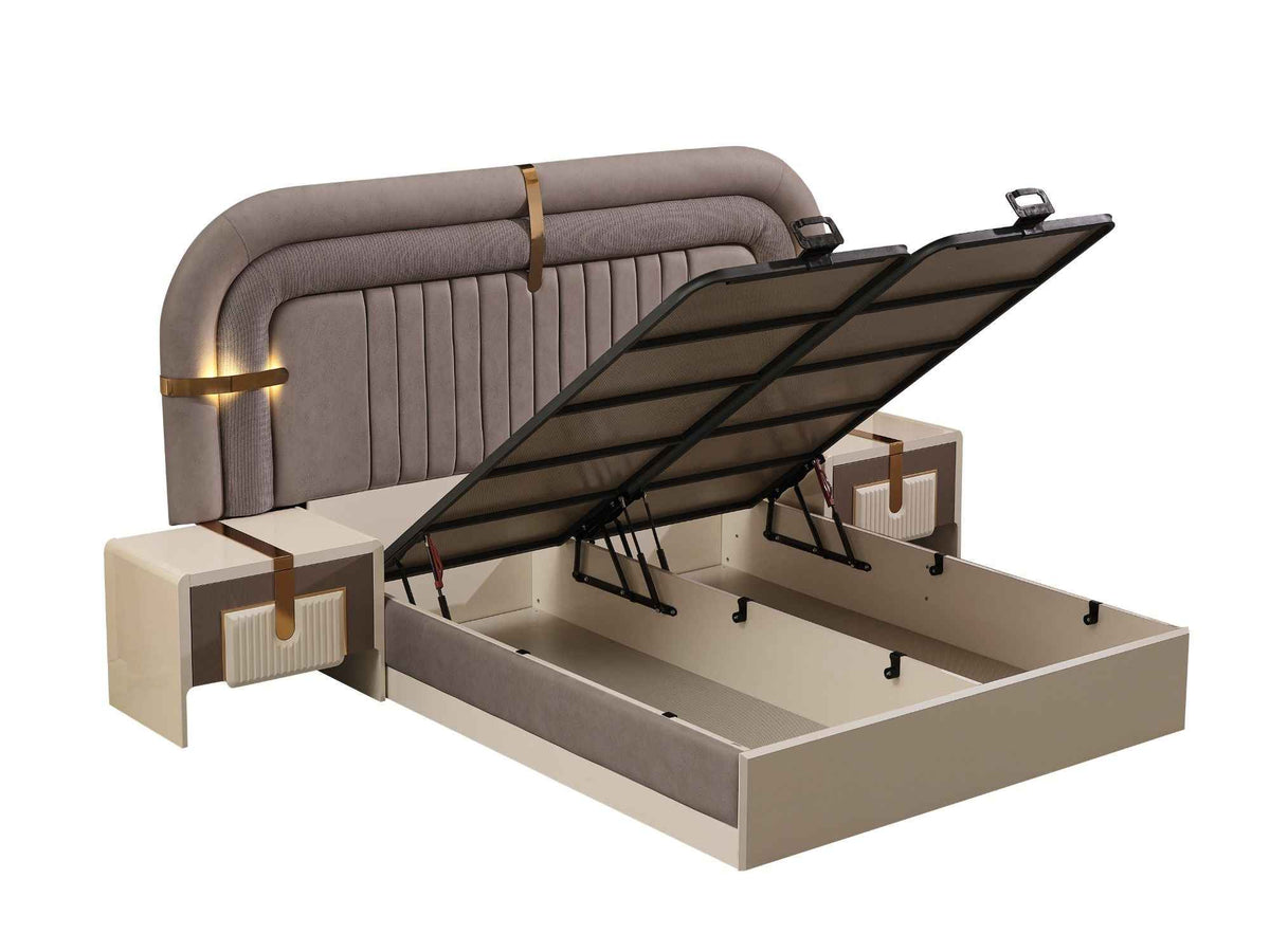 Zurich Bed Frame With Headboard by Furnia at Eve Furniture