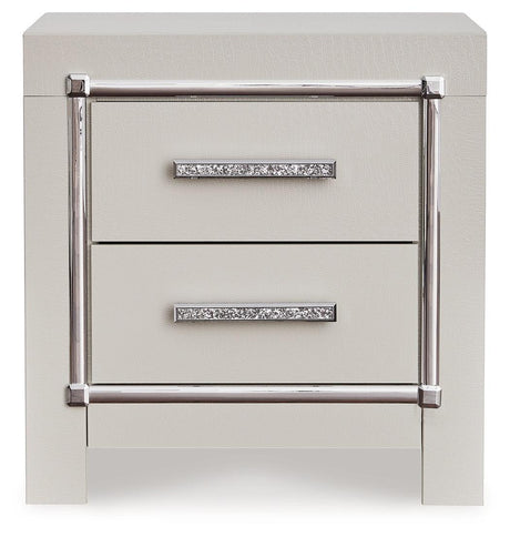 (Special) Zyniden Silver Nightstand by Ashley at Eve Furniture