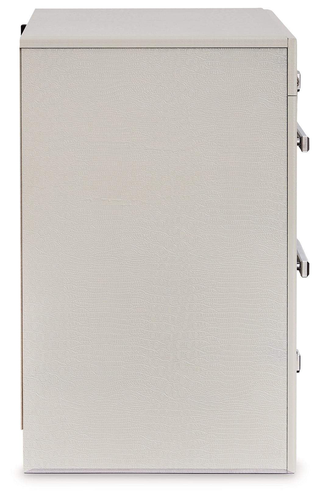 (Special) Zyniden Silver Nightstand by Ashley at Eve Furniture