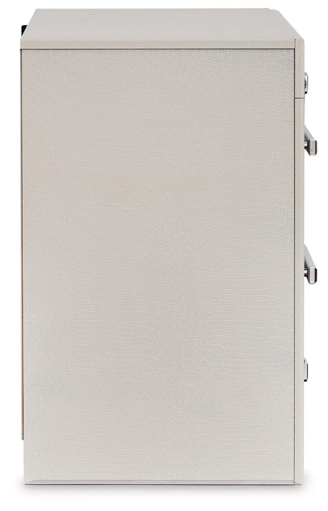 (Special) Zyniden Silver Nightstand by Ashley at Eve Furniture