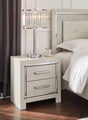 (Special) Zyniden Silver Nightstand by Ashley at Eve Furniture