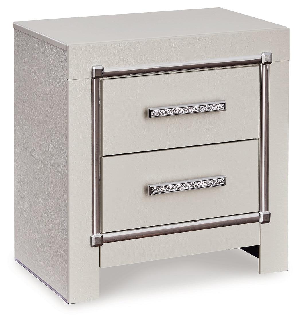 (Special) Zyniden Silver Nightstand by Ashley at Eve Furniture