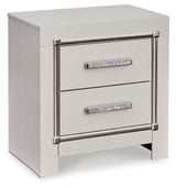 (Special) Zyniden Silver Nightstand by Ashley at Eve Furniture
