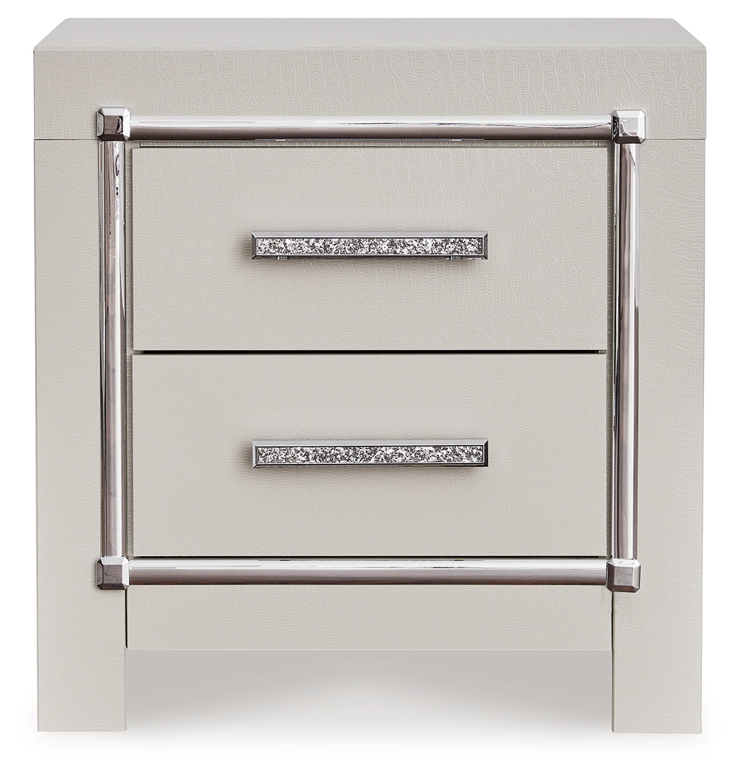 Zyniden Silver Nightstand