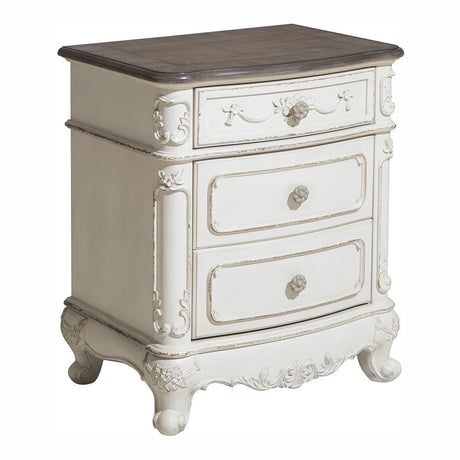 Cinderella Antique White Nightstand - Eve Furniture