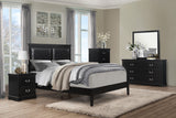 Seabright Black Queen Panel Bed