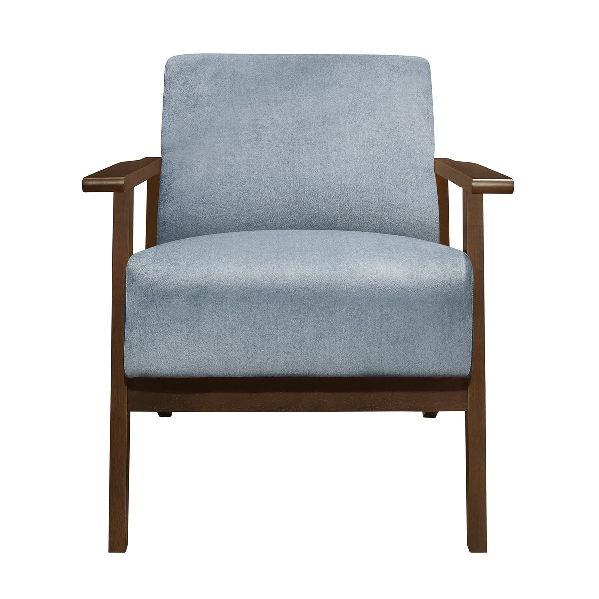 August Blue Gray Accent Chair