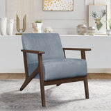 August Blue Gray Accent Chair