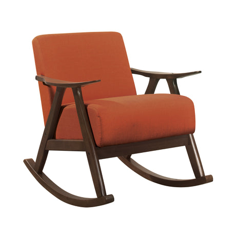 Waithe Orange Rocking Chair