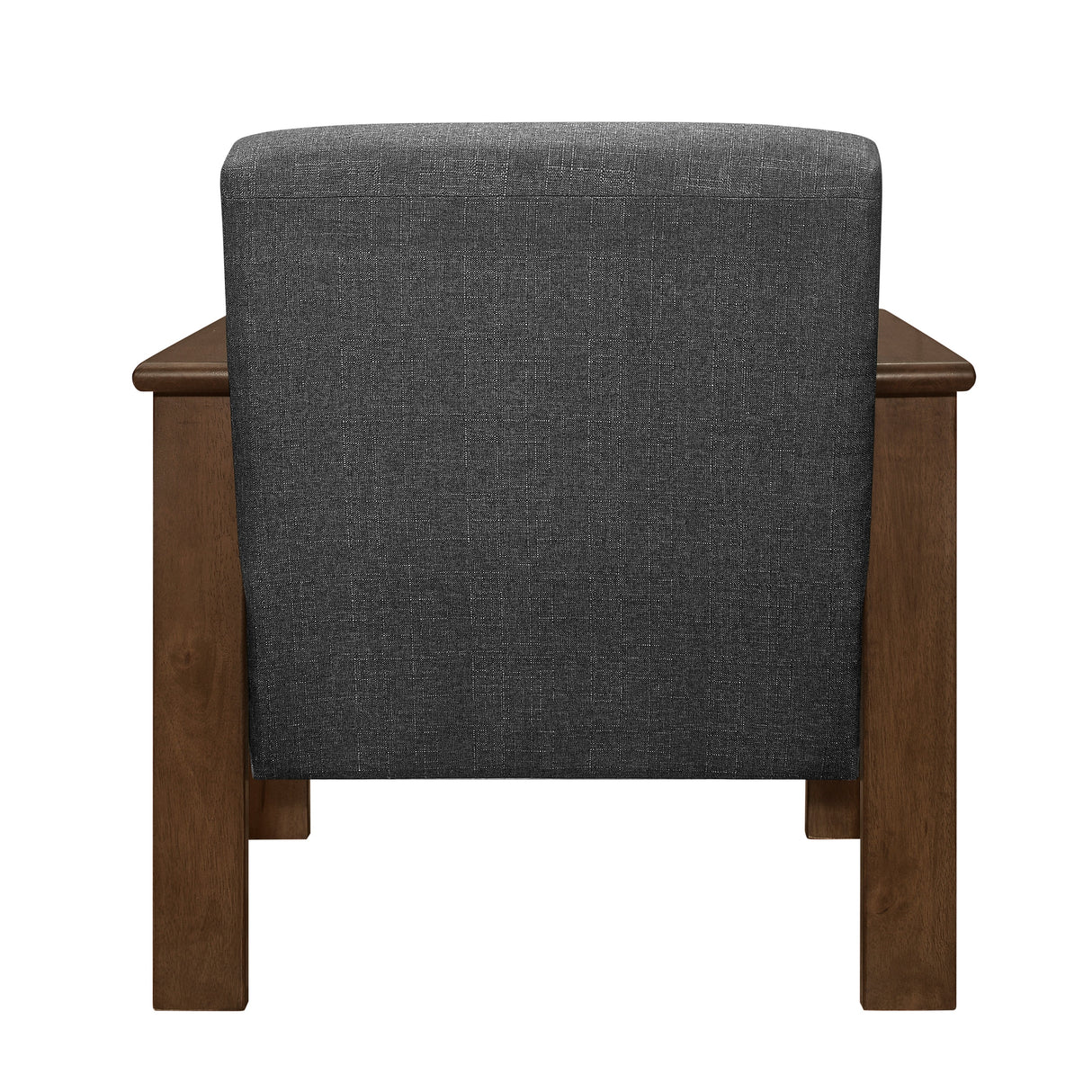 Helena Dark Gray Accent Chair with Storage Arms