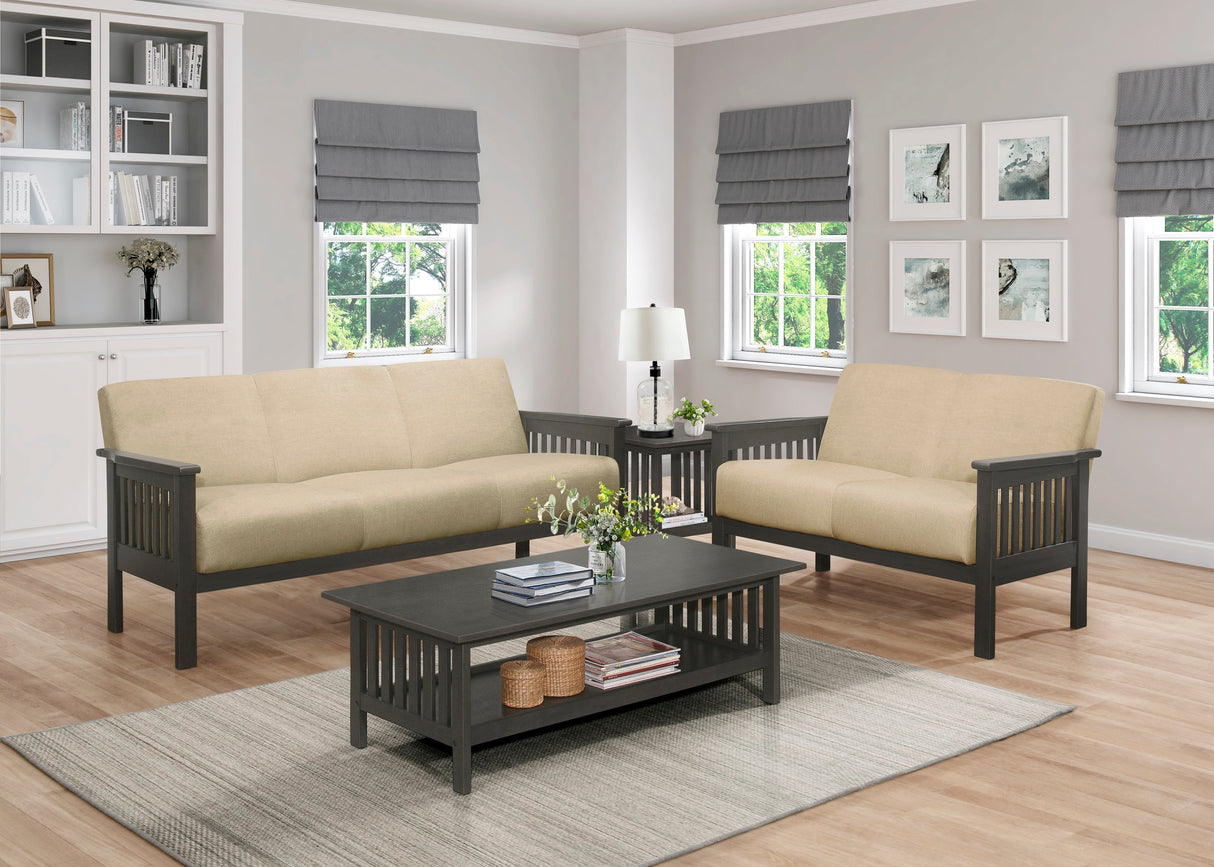 Lewiston Brown Loveseat