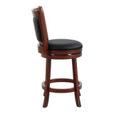 Shapel Dark Cherry Swivel Counter Height Chair